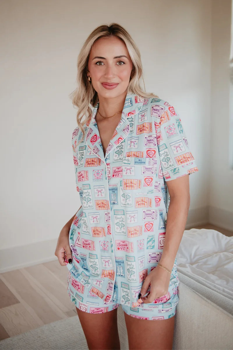 Traveling Matchbook Wholesale Pajama Shorts