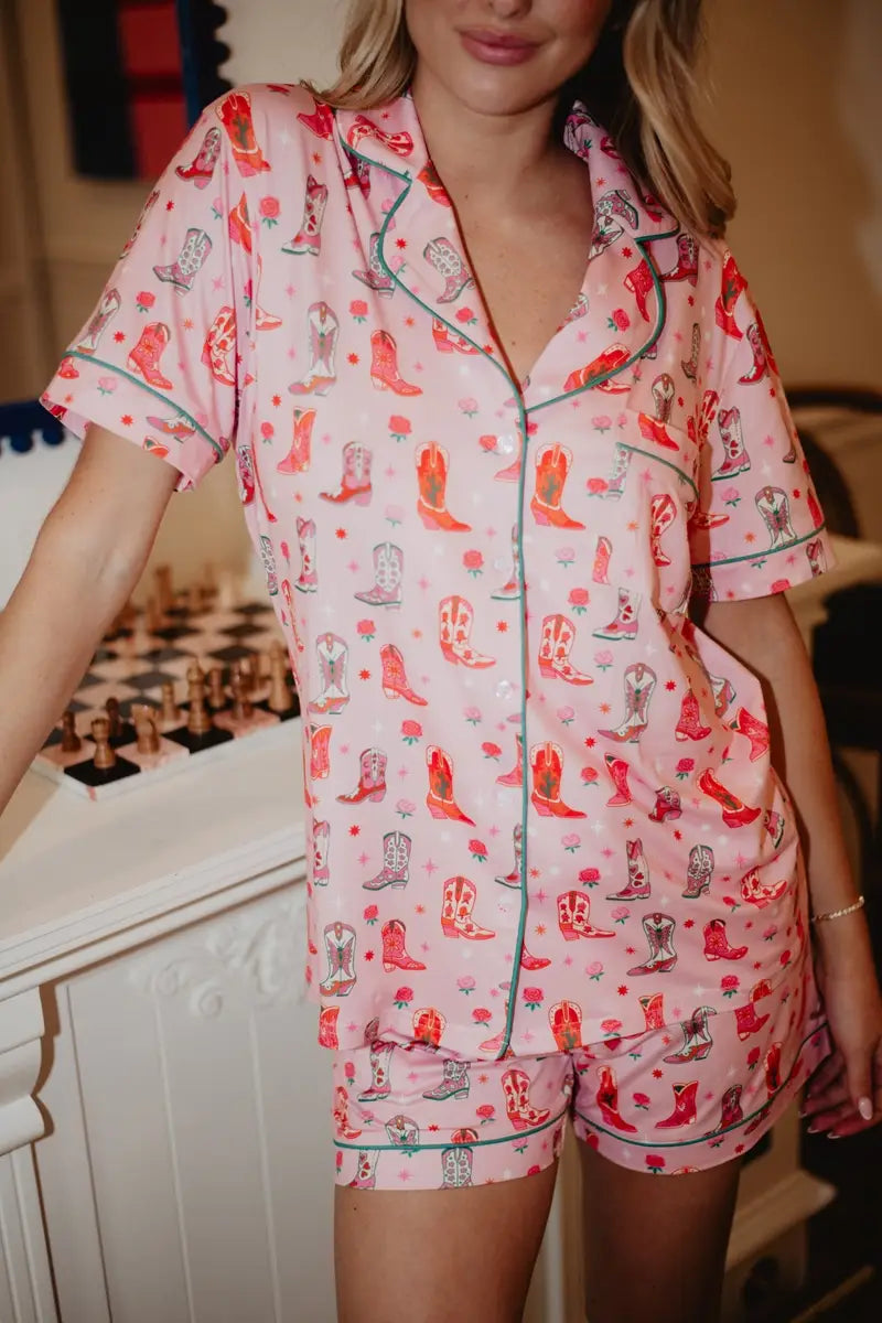 Boots & Roses Wholesale Women's Pajama Short Sets