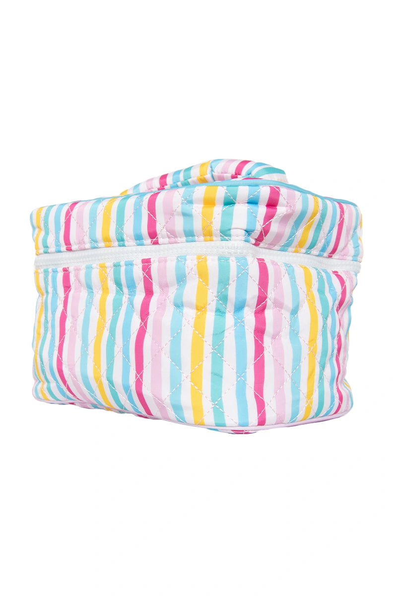 Multicolored Stripes Wholesale Make Up Bag