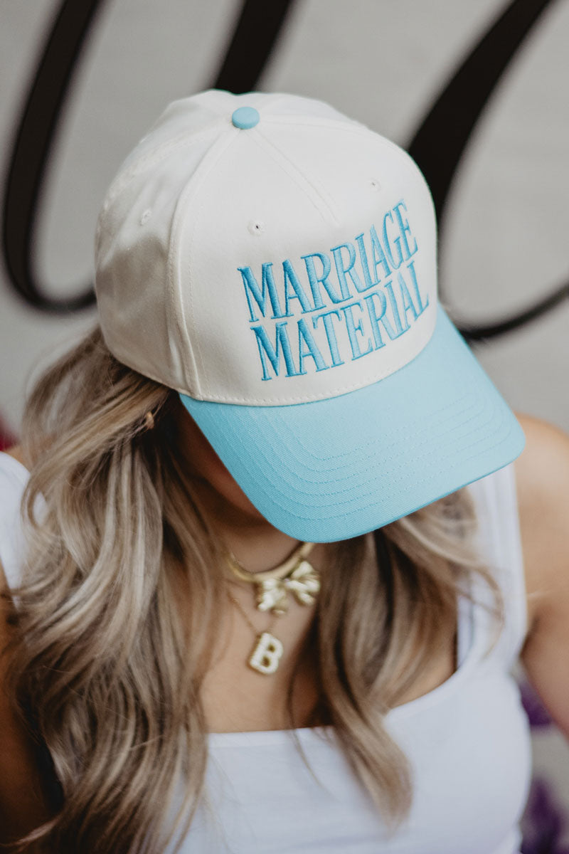Marriage Material Wholesale Two-Toned Vintage Hat