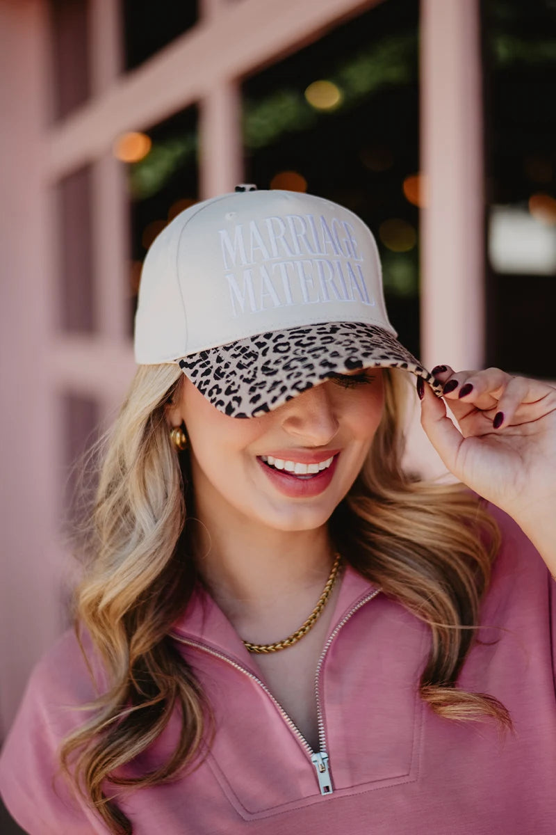 Marriage Material Wholesale Two-Toned Vintage Hat