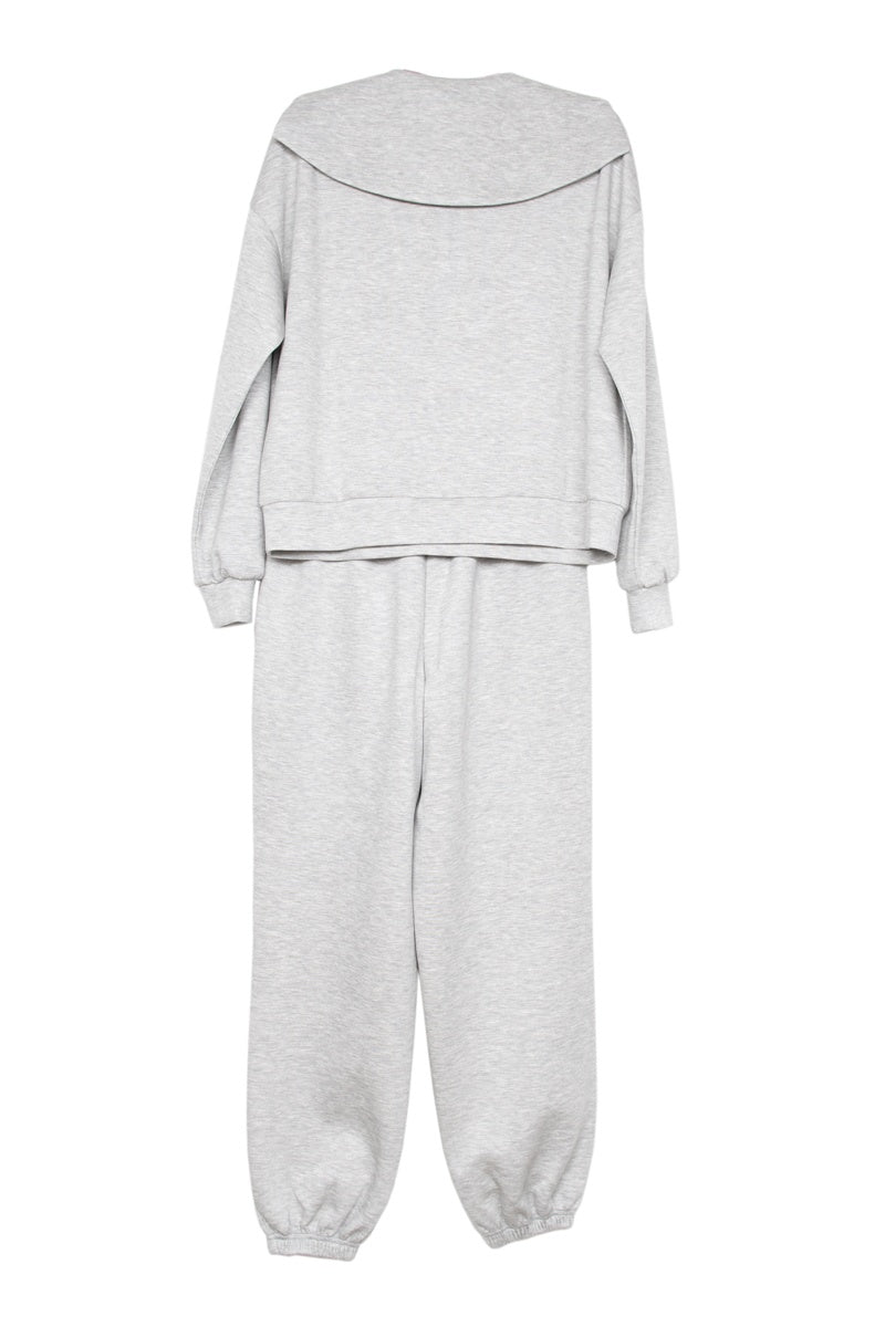 Gray Relaxed Fit Jogger Set