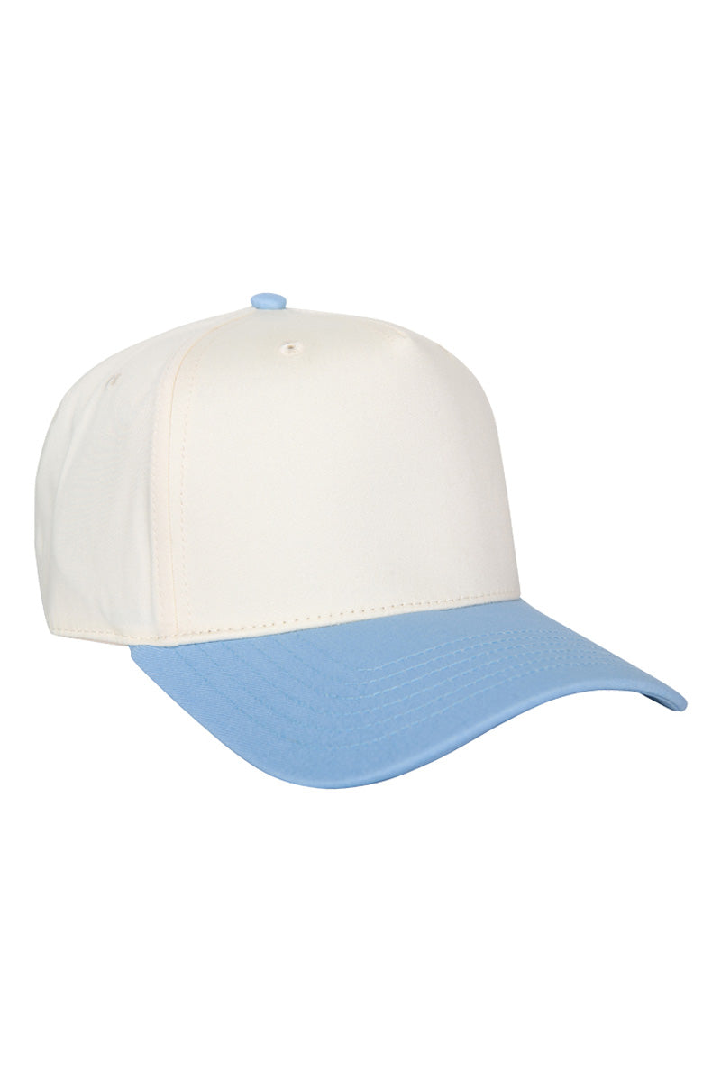 Light Blue and Tan Wholesale Two-Toned Vintage Hat