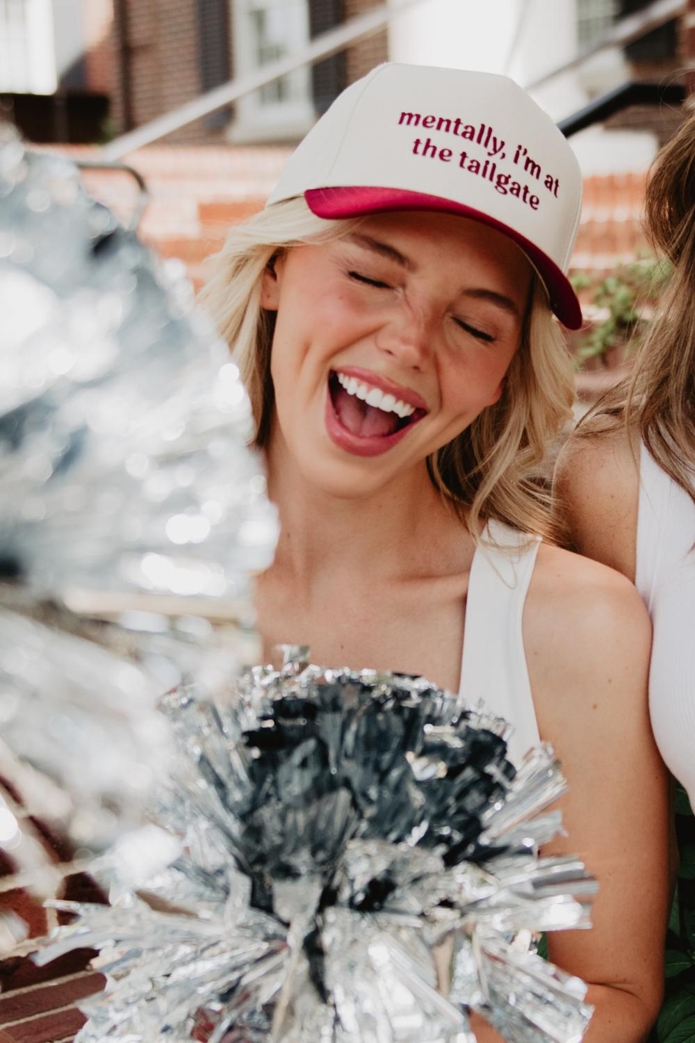Mentally, I'm At The Tailgate Vintage Trucker Hats Wholesale