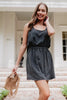 Black Wholesale Garment Washed Summer Dress