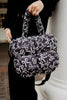 Black Bow Wholesale Mini Puffer Tote Bag