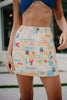 Italian Summer Wholesale Terry Cloth Mini Skirt