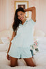 Mint Plaid Wholesale Matching Pajama Sets