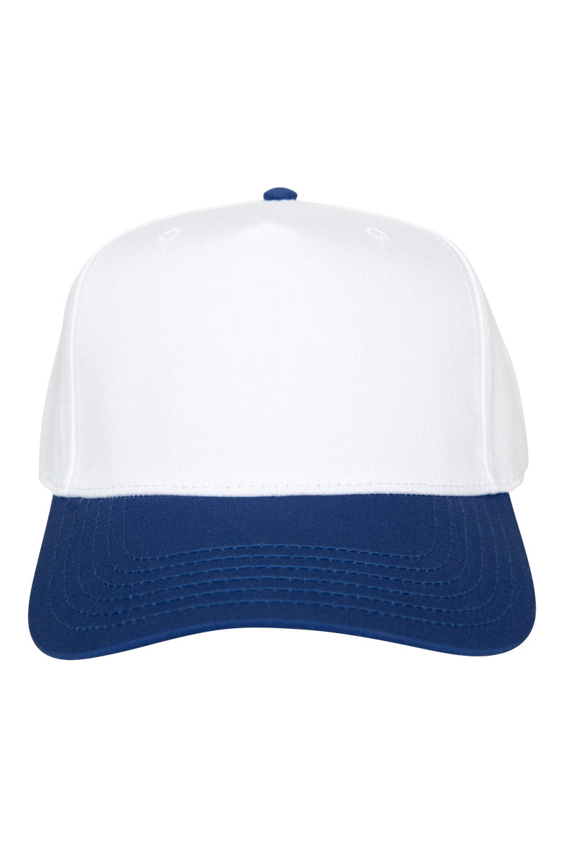 Blue and White Wholesale Retro Two-Toned Vintage Hat