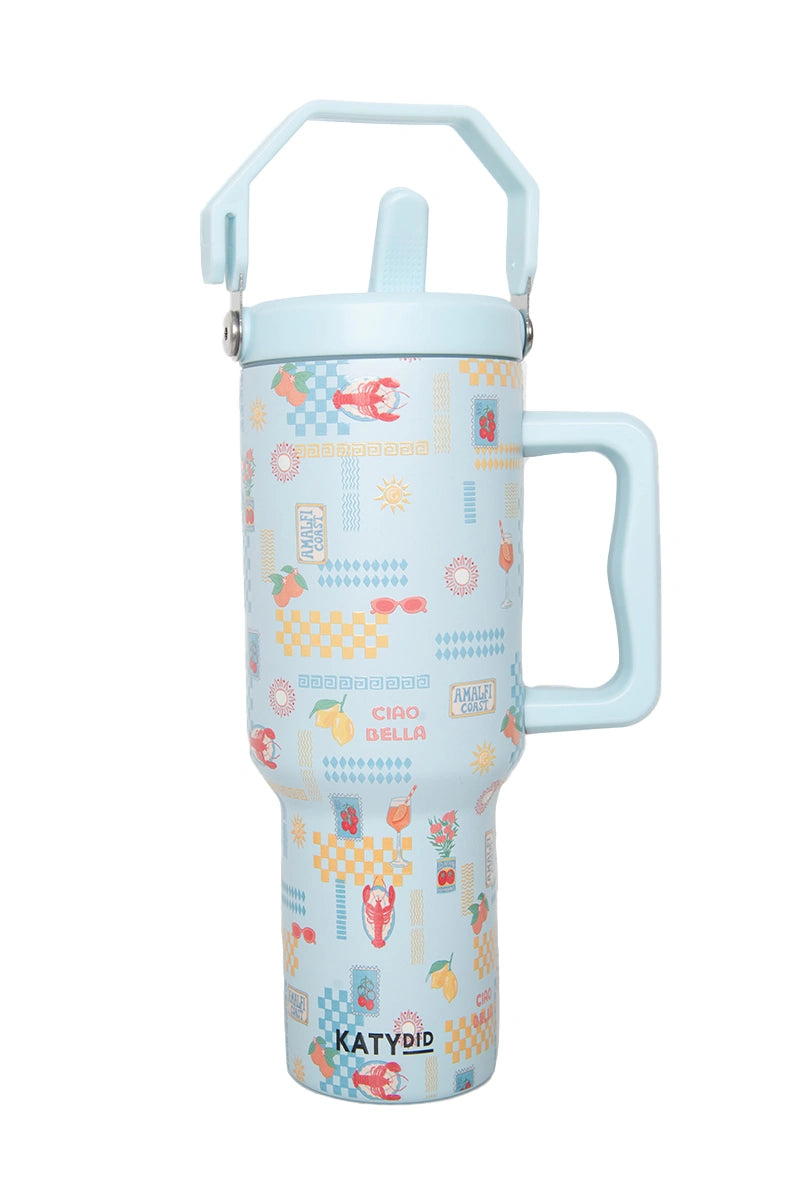 Italian Summer Wholesale Tumbler with Straw
