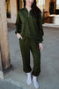 Olive Wholesale Two-Piece Pants Set