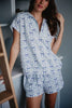 Light Blue Mini Bows Wholesale Athleisure Sets Clothing