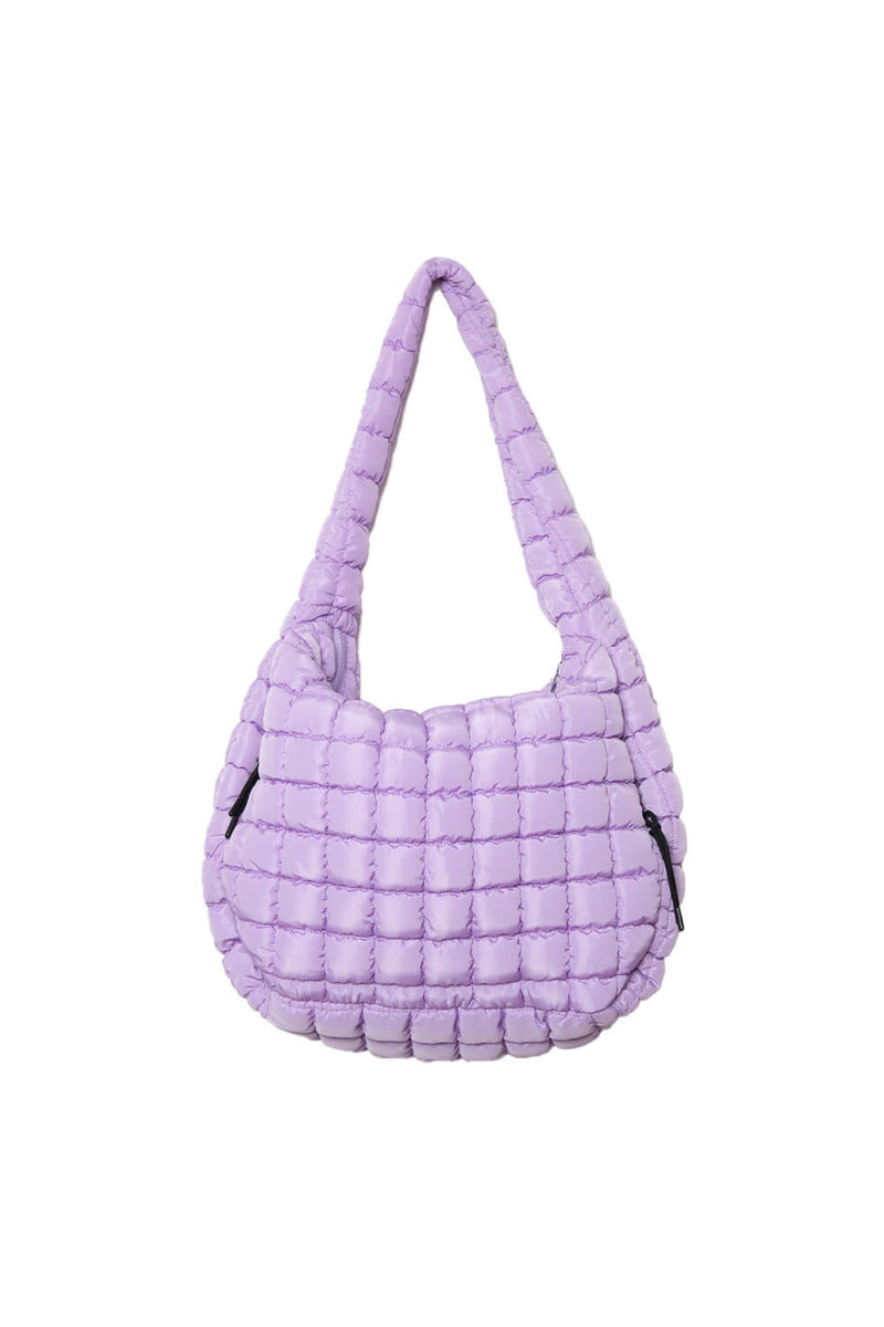 Light Purple Wholesale Oversized Quilted Hobo Tote Bag