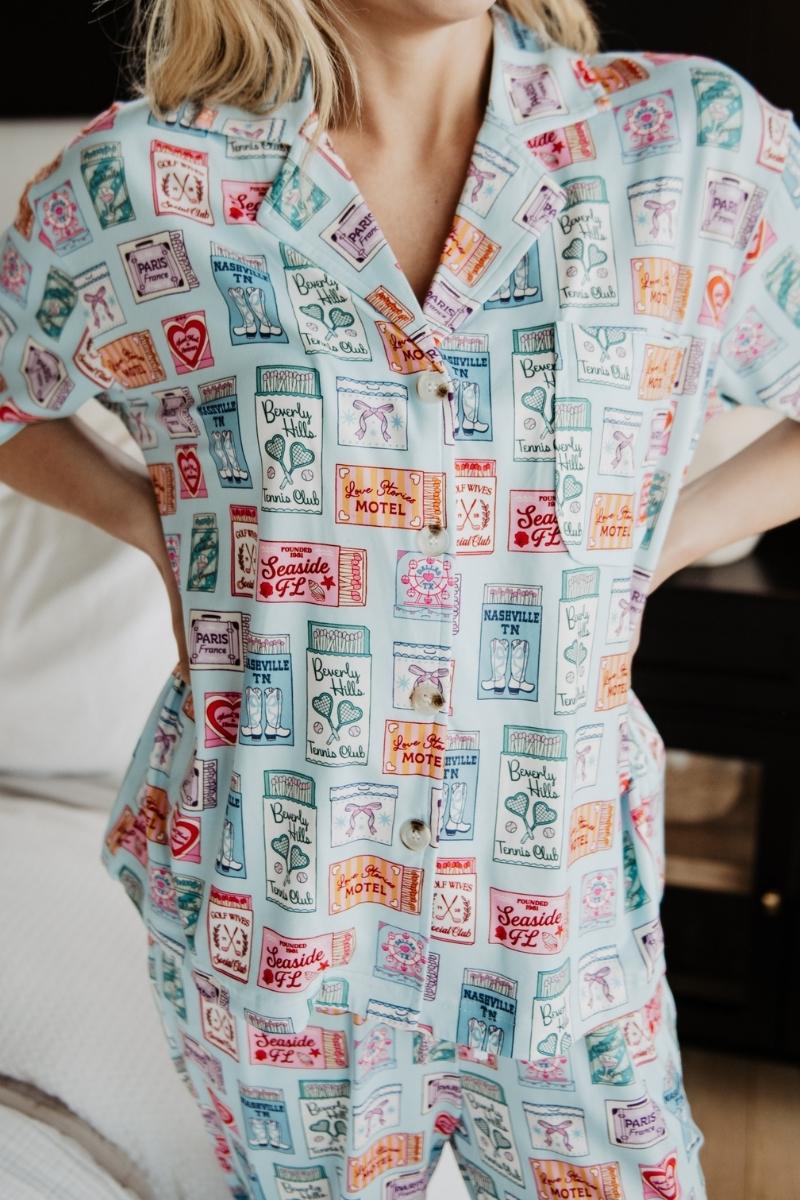 Traveling Matchbook Wholesale Cute PJ Set