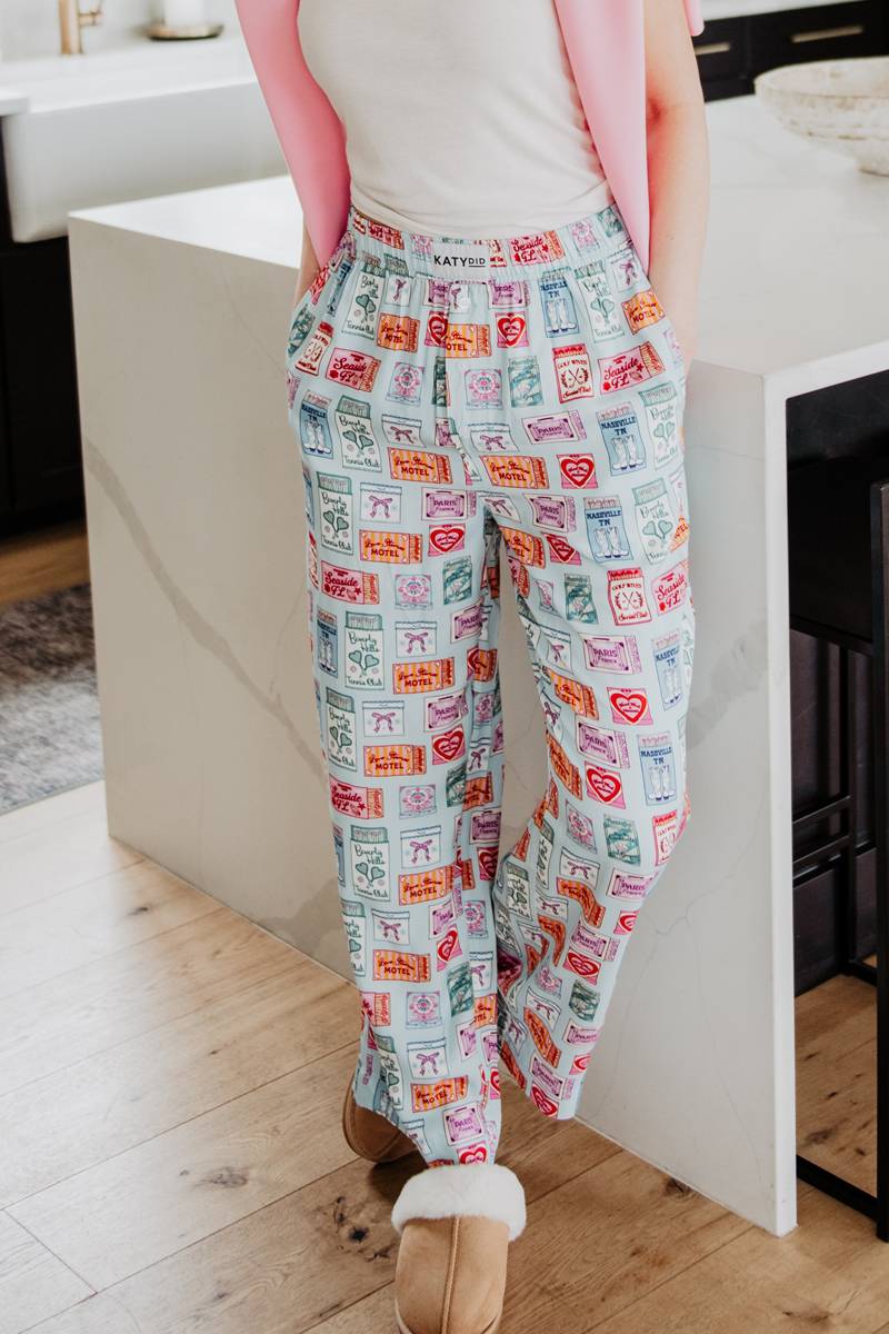 Traveling Matchbook Boxer Pants Women