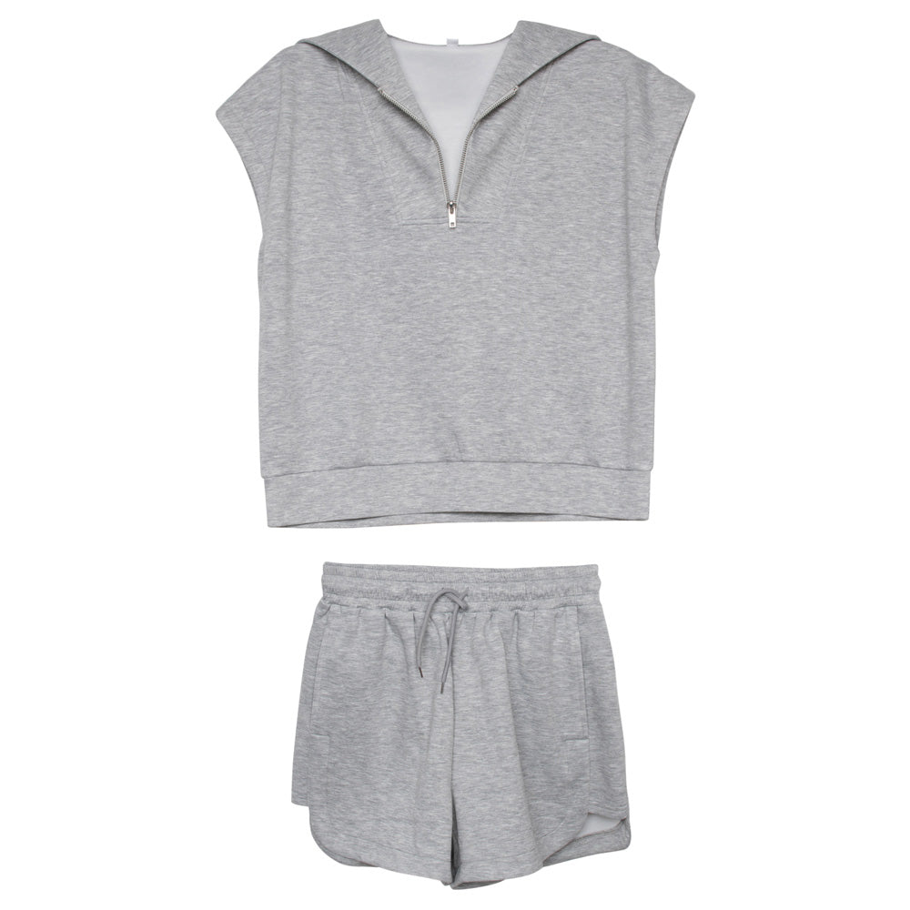 Gray Wholesale Lounge Two Piece Set