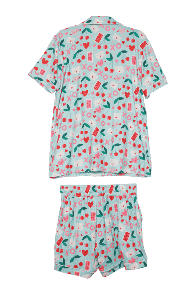 XO Cherries Wholesale Valentine's Pajamas Women