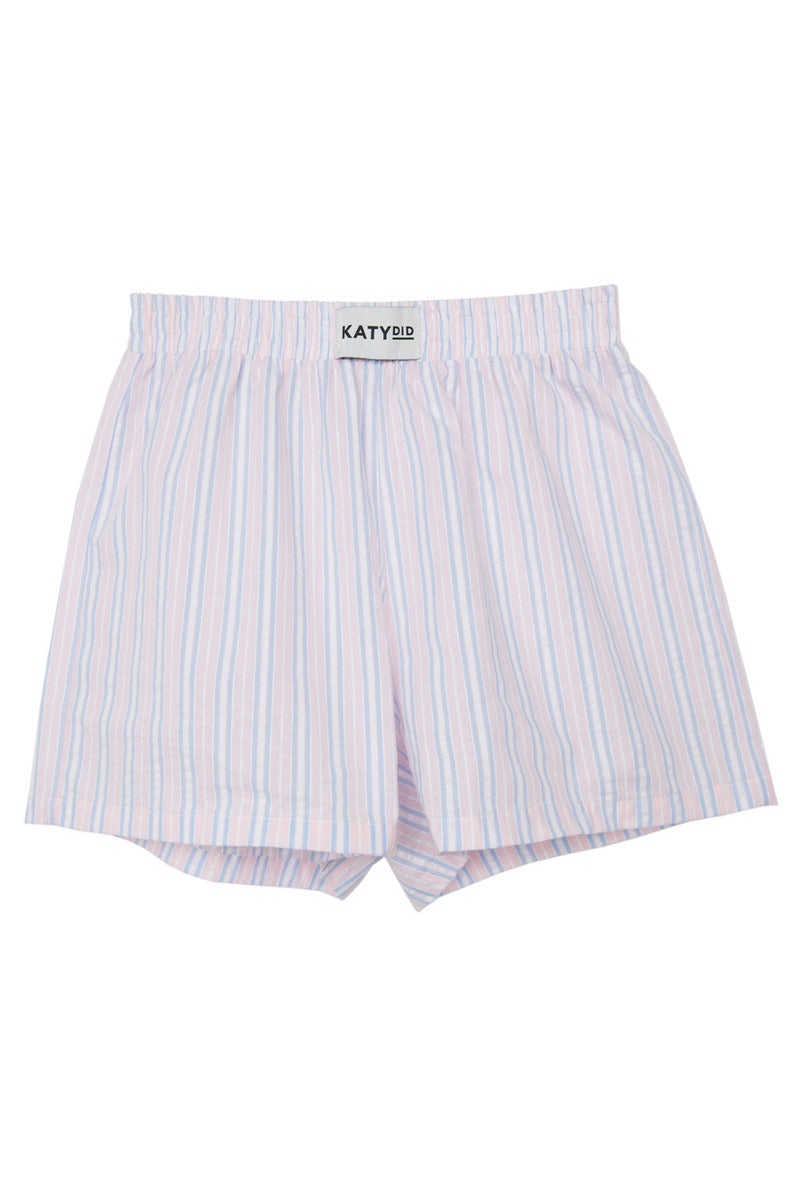 Light Pink and Blue Striped Wholesale Boxers