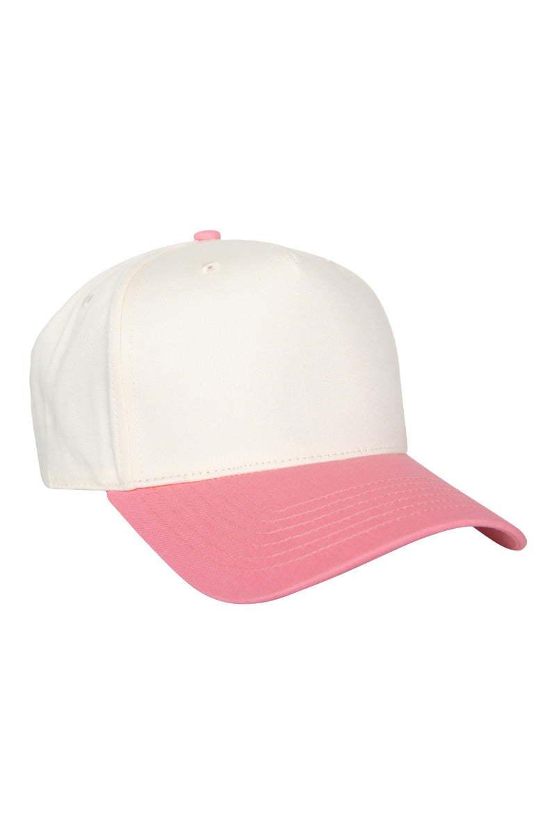 Pink and Tan Wholesale Two-Toned Vintage Hat
