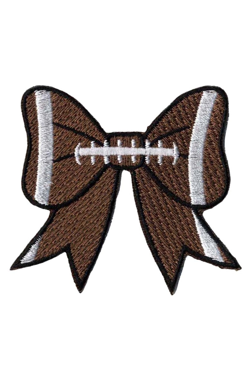 Football Girly Bow Wholesale Hat Patch (SET OF 3)