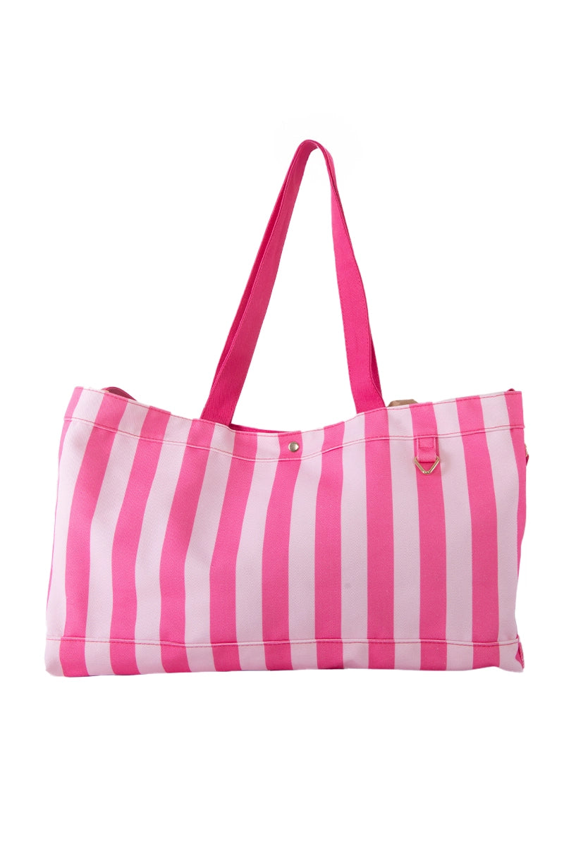 Pink & Hot Pink Wholesale Cabana Sleepover Bag