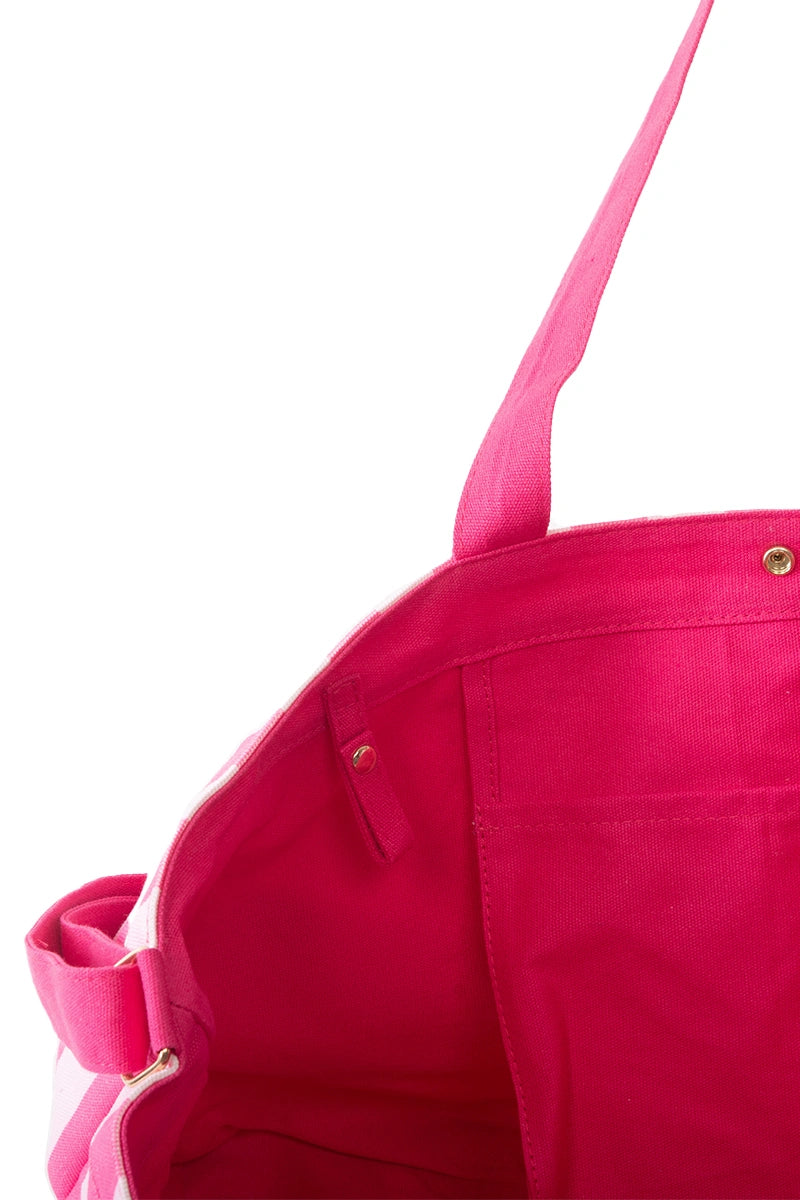 Pink & Hot Pink Wholesale Cabana Sleepover Bag