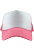 Muted Hot Pink and White Wholesale Foam Blank Hat