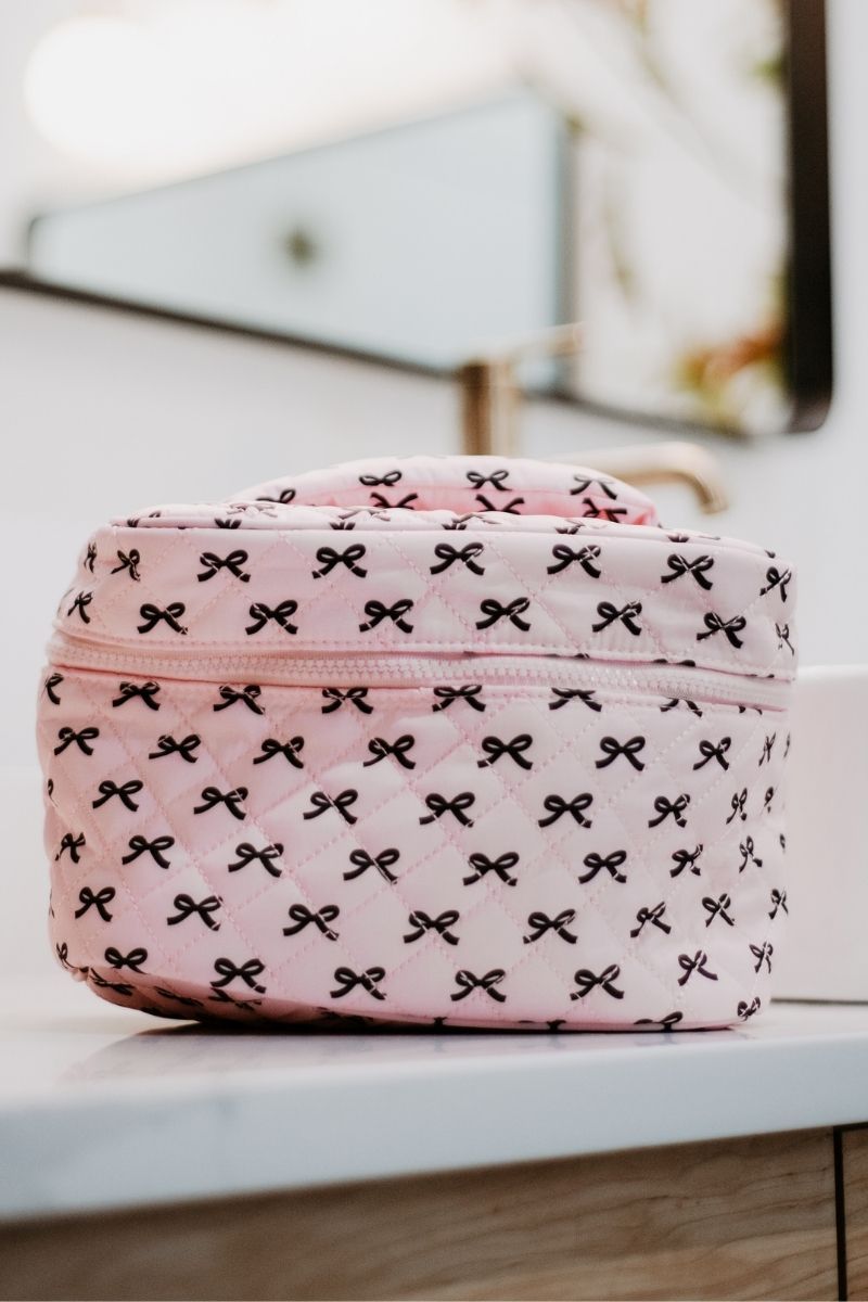 Mini Black Bows Wholesale Makeup Bag Travel