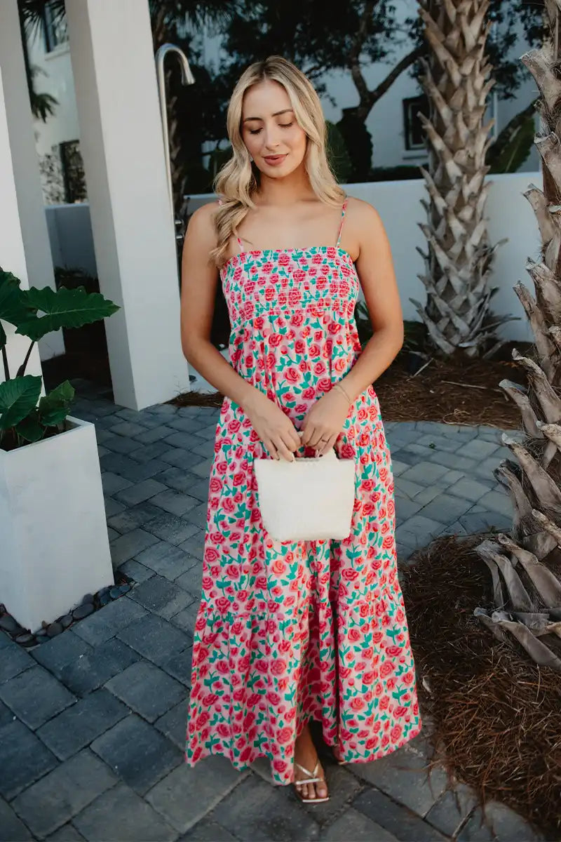 Whimsical Roses Wholesale Floral Dress