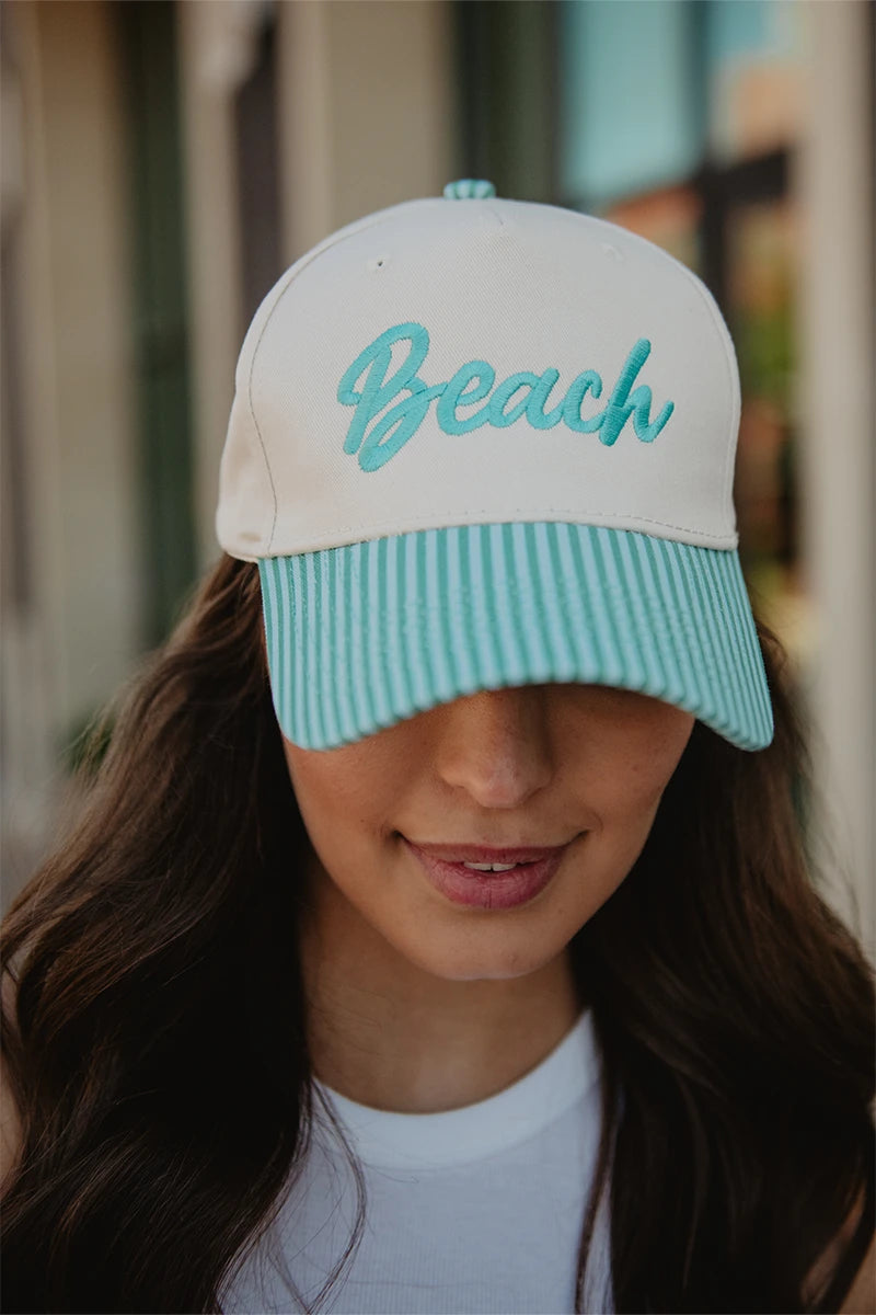 Beach Cursive Wholesale Vintage Trucker Caps