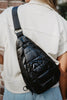 Black Metallic Wholesale Sling Bag
