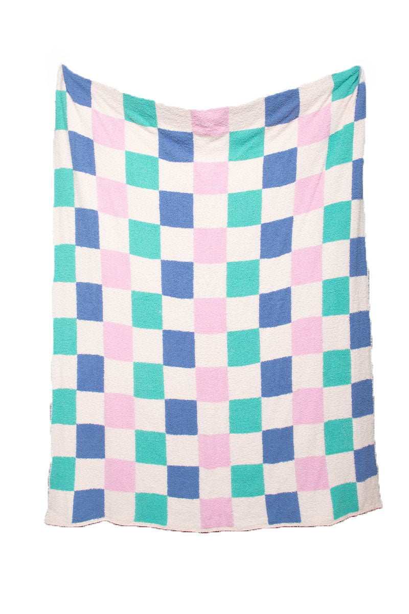 Multicolor Checkered Wholesale Oversized Throw Blanket