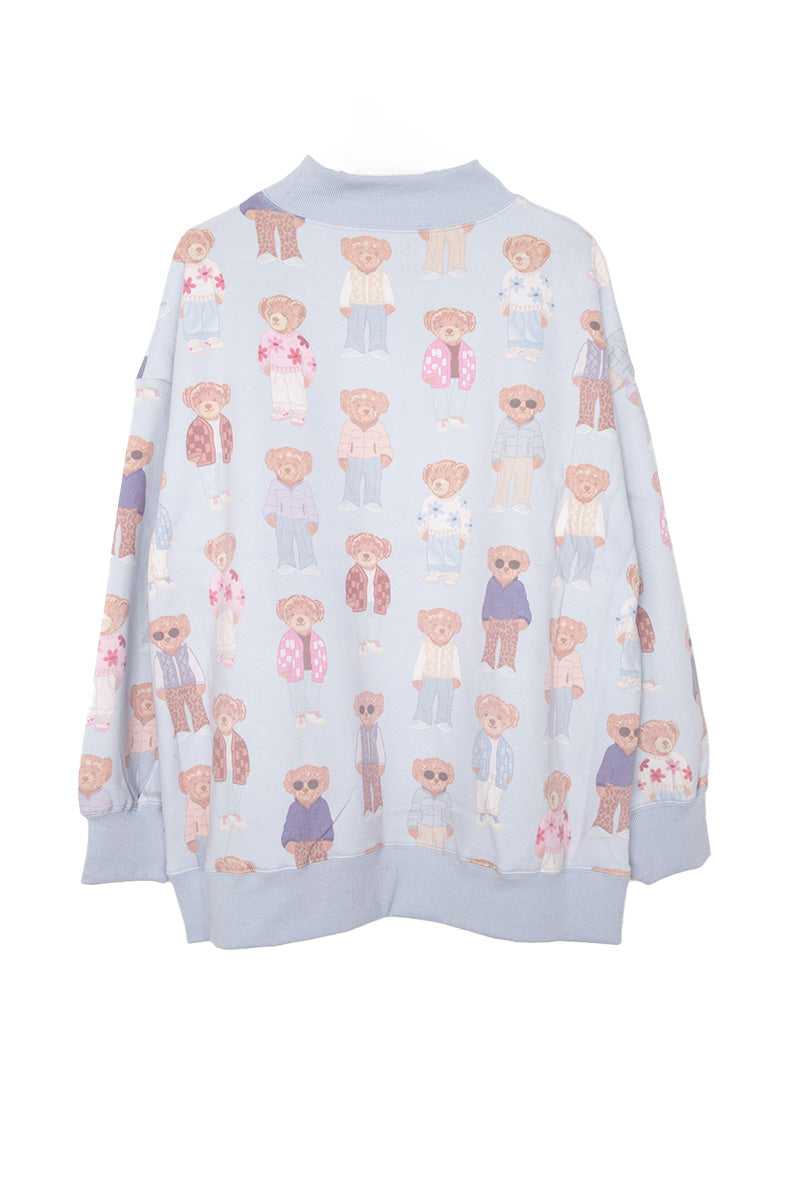Teddy Bears Crewneck Printed Sweatshirt