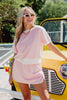 Light Pink and White Wholesale Matching Skirt and Top Set
