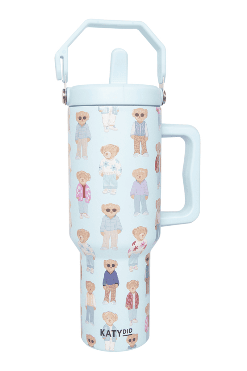 Fall Bears Wholesale 38 Oz Tumbler with Lid Handle