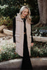 Tan Long Quilted Puffer Vests