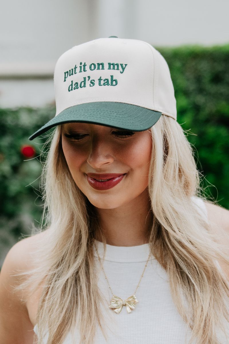Put It On My Dad's Tab Wholesale Vintage Trucker Hats for Women