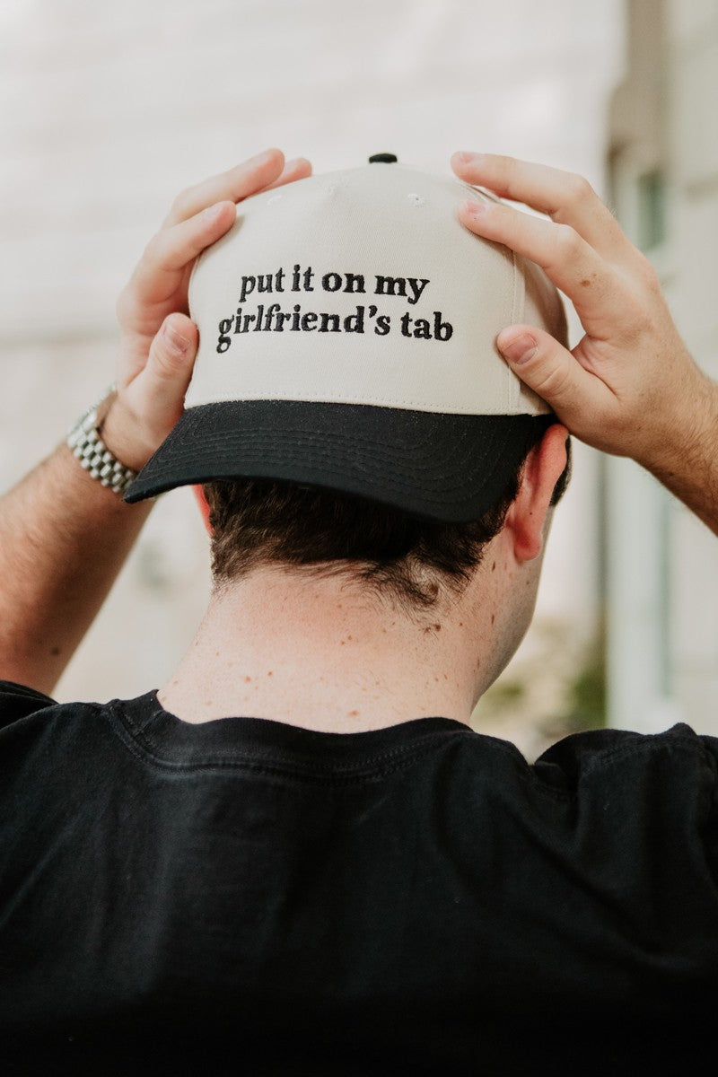 Put It On My Girlfriend's Tab Wholesale Two-Toned Hat