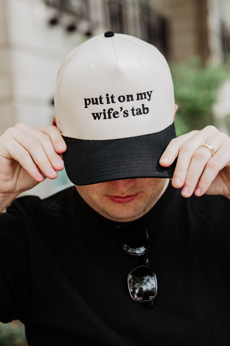 Put It On My Wife's Tab Wholesale Vintage Trucker Hats