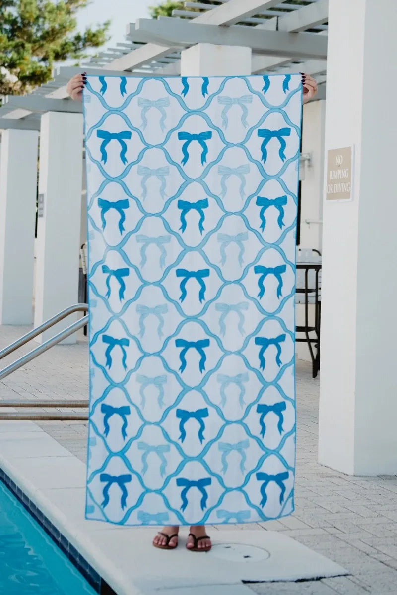 Blue Bow Wholesale Microfiber Reversible Towels