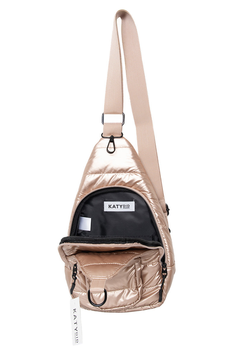 Champagne Metallic Wholesale Women's Sling Bag
