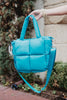 Blue Mini Puffer Tote Bag Wholesale