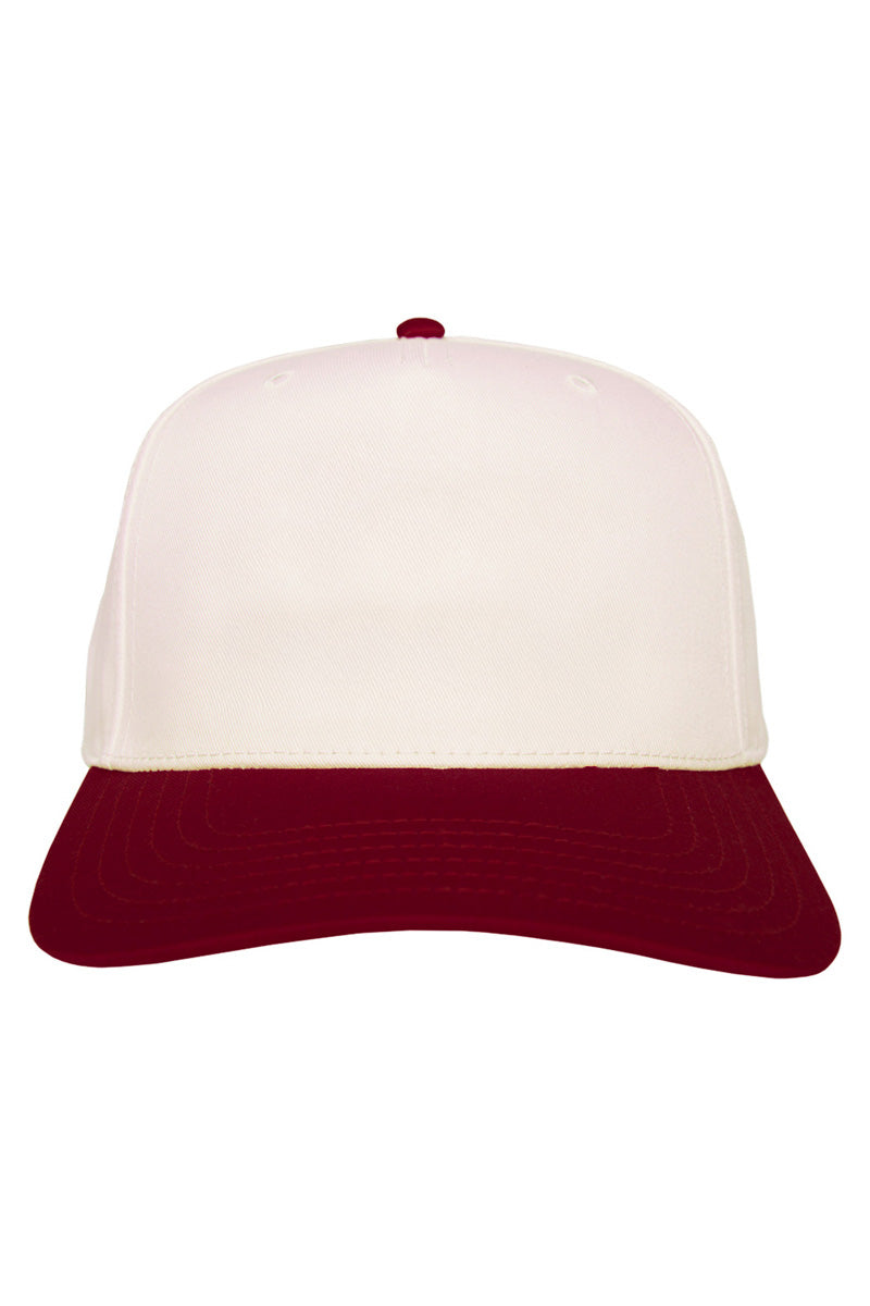 Maroon and Tan Wholesale Two-Toned Vintage Hat