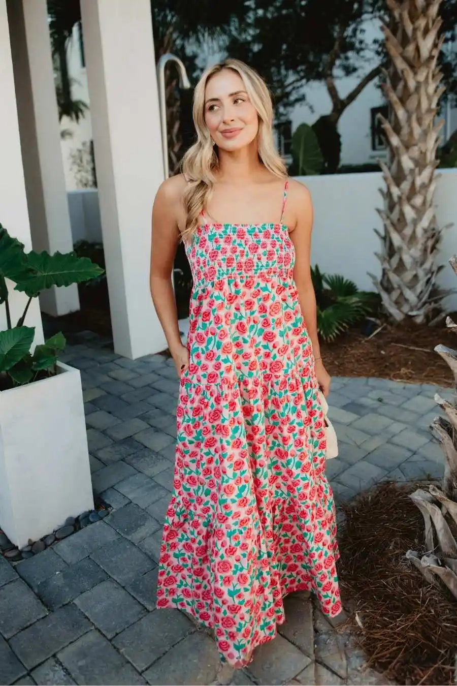 Whimsical Roses Wholesale Floral Dress
