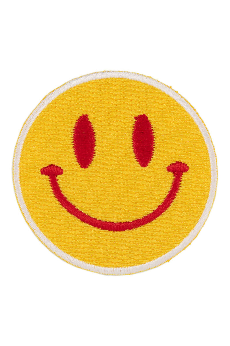 Red/Yellow Happy Face Wholesale Hat Patch (SET OF 3)