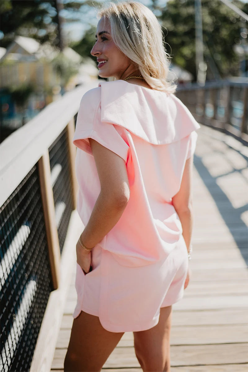 Peach Wholesale Matching Pullover Set