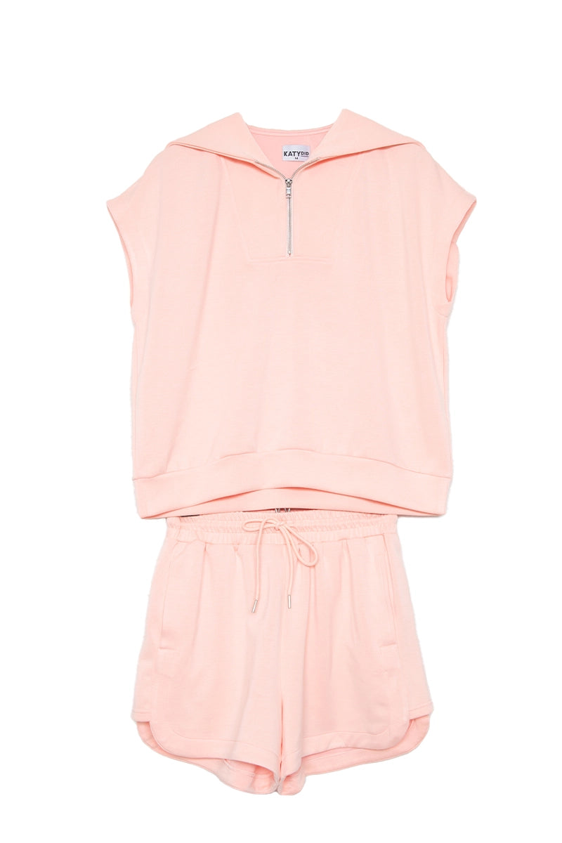 Peach Wholesale Matching Pullover Set
