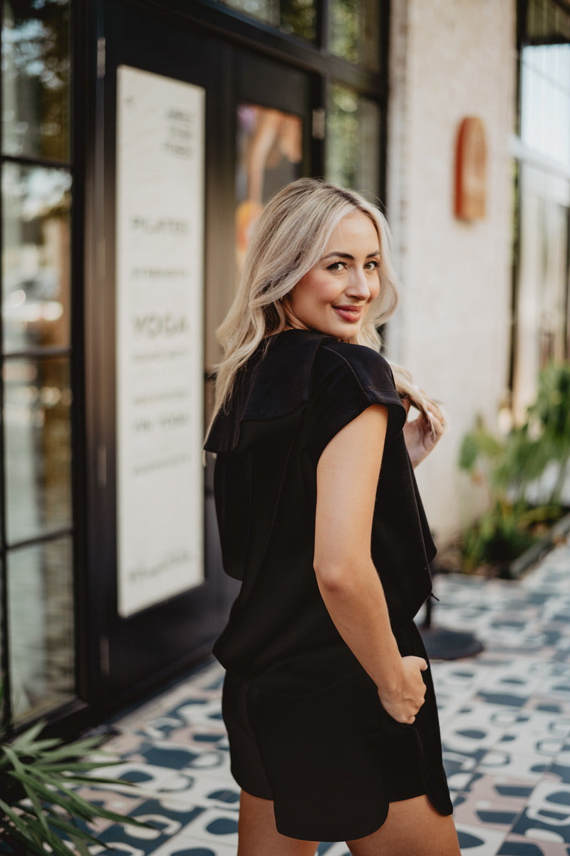 Black Wholesale Athleisure Set