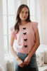 Light Pink Women's Bow Top