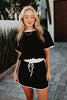 Black and White Wholesale Skirt and Top Set